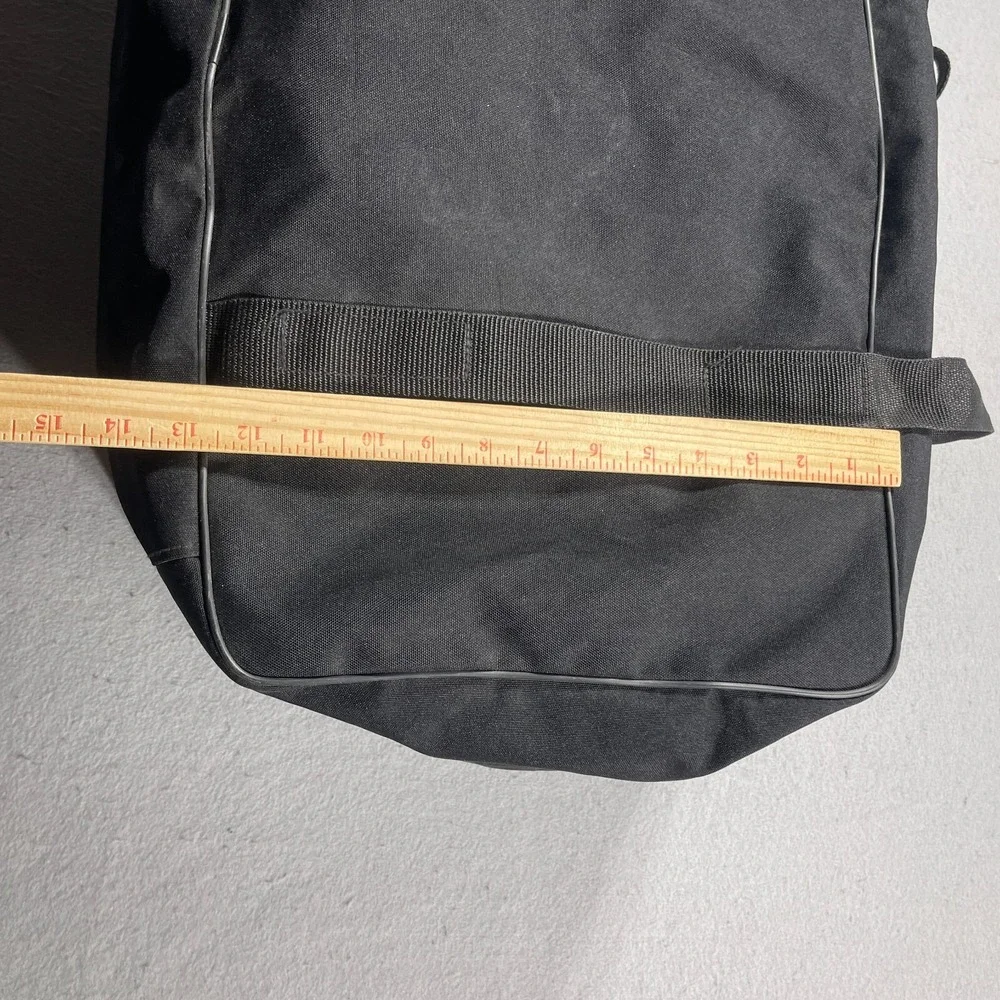 Harley Davidson Black Canvas Duffel Bag‎ Travel Luggage Logo Patch 22 Inch